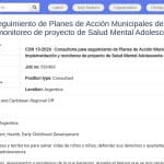 Consultant Suivi Plans Petite Enfance et Santé Mentale Adolescents