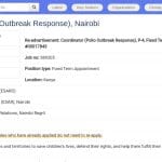 Coordinateur Régional – Réponse aux Épidémies de Polio (Afrique)
