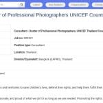Photographe professionnel pour missions UNICEF en Thaïlande