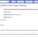 Associé Exécutif – Support de Direction à Kuala Lumpur