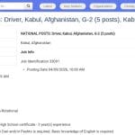 Chauffeur Sécurité pour Missions ONU à Kaboul