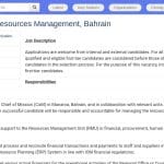 Responsable National des Ressources – IOM Bahreïn