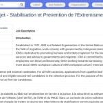Assistant(e) de Projet – Stabilisation communautaire et prévention de l&rsquo;extrémisme violent
