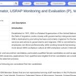 Coordinateur Programme Évaluation USRAP, Washington