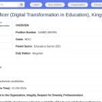 Coordinateur de Projet National – Transformation Numérique Éducative