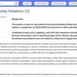 Conseiller Relations Société Civile – OSCE/ODIHR
