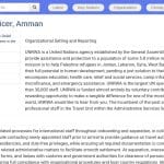 Coordinateur des Services de Voyage – UNRWA Amman