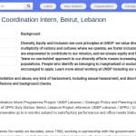 Stage – Analyse de crise et coordination stratégique au Liban