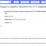 Spécialiste Supply Chain et Logistique – UNICEF Bagdad