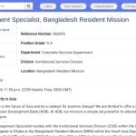 Responsable Gestion des Installations – Mission Bangladesh