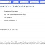 Représentant Pays Afrique CDC – Addis-Abeba