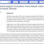 Consultant·e Support de Programme – ONU Femmes Afghanistan (Télétravail)