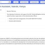 Assistant Finances et Budget – PNUE Nairobi