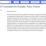 Consultant national SLCP pour l&rsquo;Équateur (CCAC)