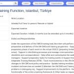Stagiaire en formation humanitaire – CMCS – Istanbul