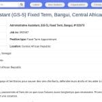 Assistant(e) Administratif(ve) – UNICEF Bangui