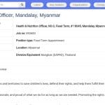 Responsable Santé et Nutrition – UNICEF Mandalay