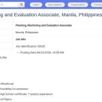 Chargé·e Planification, Suivi et Évaluation – Philippines
