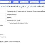 Coordinador(a) de Abogacía y Comunicaciones – UNFPA Colombia