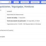 Spécialiste en Achats – FAO Honduras