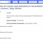 Technicien(ne) ECA spécialisé(e) NDT et Genre – Tarija