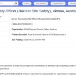 Senior Nuclear Safety Officer – Site Safety