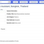 Assistant(e) en rapprochement bancaire – Bangkok