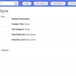 Chauffeur – Programme de lutte antimines en Syrie