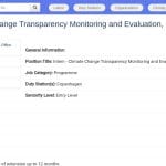Stage – Suivi et Évaluation de la Transparence Climatique