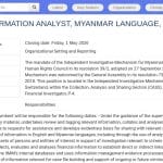 Analyste d&rsquo;Information Associé (Birman) – Genève