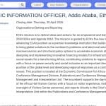 Chargé de l&rsquo;information publique – Addis Abeba