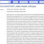 Assistant statisticien principal – Addis-Abeba