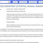 Assistant RH – 2 postes – Genève, Suisse