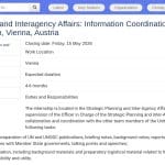 Stagiaire en planification stratégique et coordination inter-agences