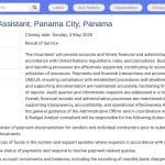 Analyste Finance et Budget – PNUE – Panama