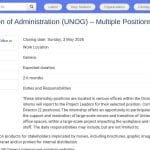 Stagiaire en Administration (UNOG) – Gestion de Projets & Transition