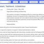Assistant(e) Administratif(ve) – ONUDC, Tachkent