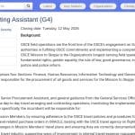 Assistant voyage et contrats (G4) – OSCE Skopje