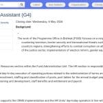 Assistant RH – Organisation internationale (Bichkek)
