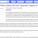 Consultant·e local·e – Intégration de données politico-militaires (iMARS)