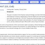 Assistant de Projet – Patrimoine Culturel (G5, ExB)