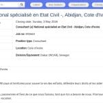 Consultant national en état civil – UNICEF Côte d&rsquo;Ivoire