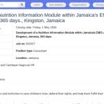 Consultant·e en développement d&rsquo;un module nutrition pour l&rsquo;EMIS