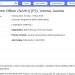 Chargé de programme associé (P2) – Sciences nucléaires et santé humaine