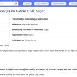 Consultant National en Génie Civil – Paix et Sécurité