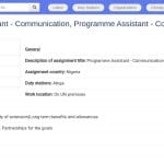 Assistant(e) Programme Communication – Abuja, Nigeria