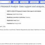 Analyste de recherche – Soutien et analyse de données (Pakistan)