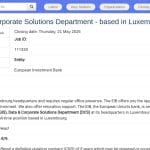 Head of Data & Corporate Solutions Department (Luxembourg)
