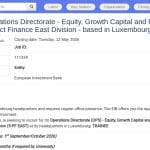 Stagiaire en Financement de Projets – Division Project Finance East