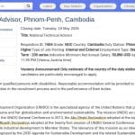 Conseiller technique national – Phnom Penh
